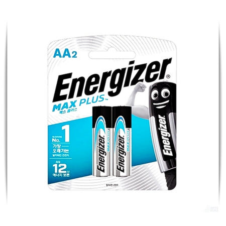 [앤츠런협력사]에너자이저 맥스 플러스 AAA 2개입 강력배터리 알카라인 고출력 12개 앤츠런3