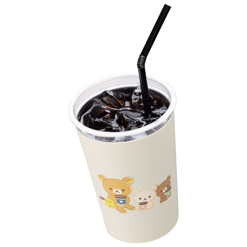 스케이터 리락쿠마 캐릭터 편의점 커피 스테인리스 텀블러 400ml STCV2 - 주방·식기 - 하카타몰