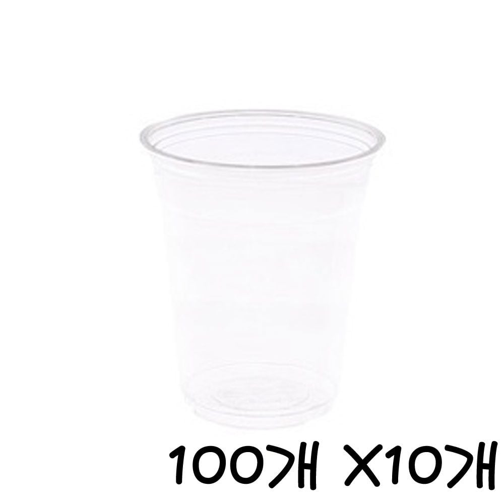 테이크아웃 PET 투명컵 14oz 지름98mm 100개 X10개 - 메인 이미지