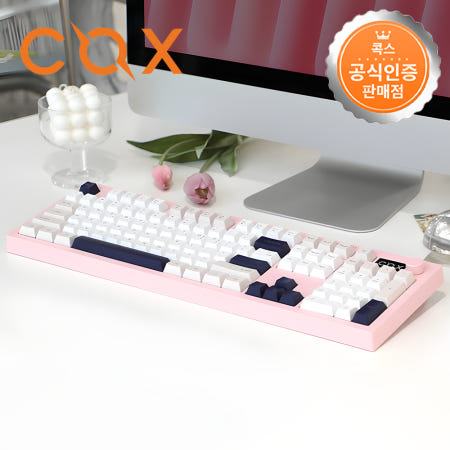 콕스 CM105KD 유선 조약돌 키보드 핑크, 멤브레인