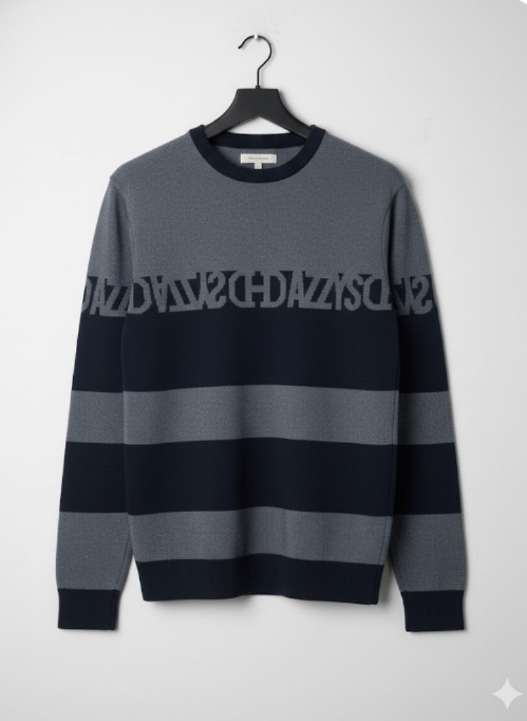 헤지스골프 남성 세련된 패턴 풀오버 필드룩 골프 스웨터 방풍 니트