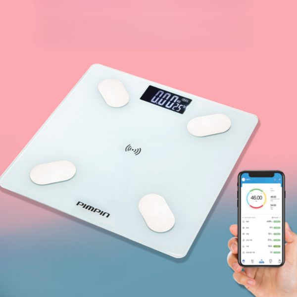 스마트 블루투스 체중계 인바디 체지방 체중계 체수분 측정기