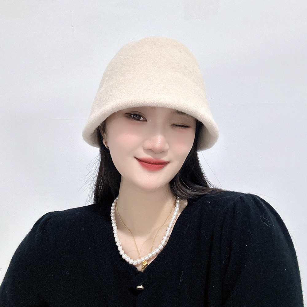 디아나 울 버킷햇 겨울 벙거지모자(베이지) - 상세 이미지 3