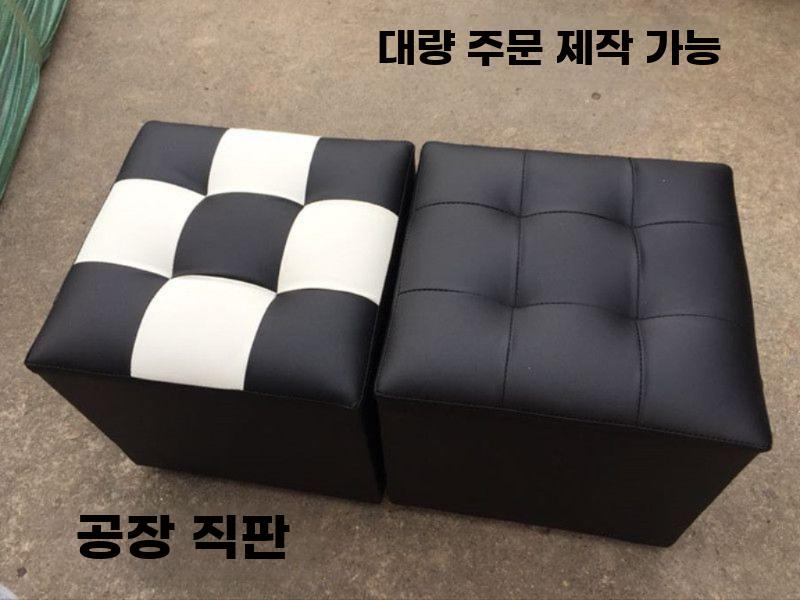 패브릭 스툴 입식 의자 신발 벤치 소형 화장대 보조 - 상세 이미지 3