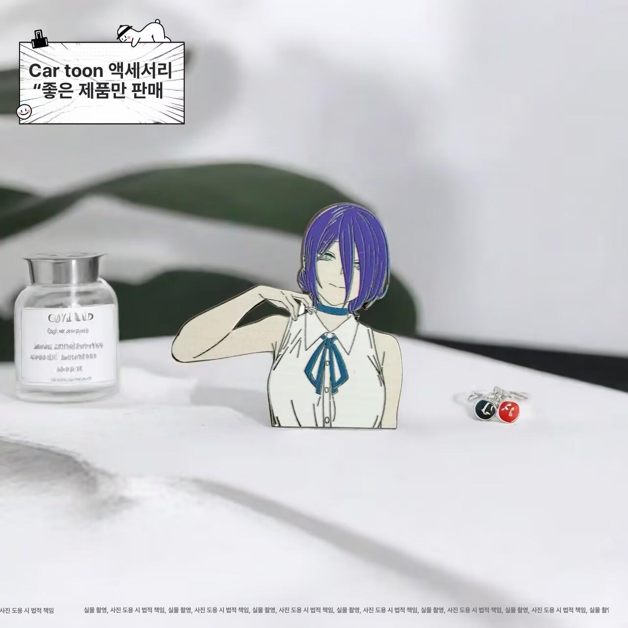 체인소맨 레제 금속 브로치 배지 액세서리 뱃지 선물 가방 장식 레제 합금 버전 - 상세 이미지 3