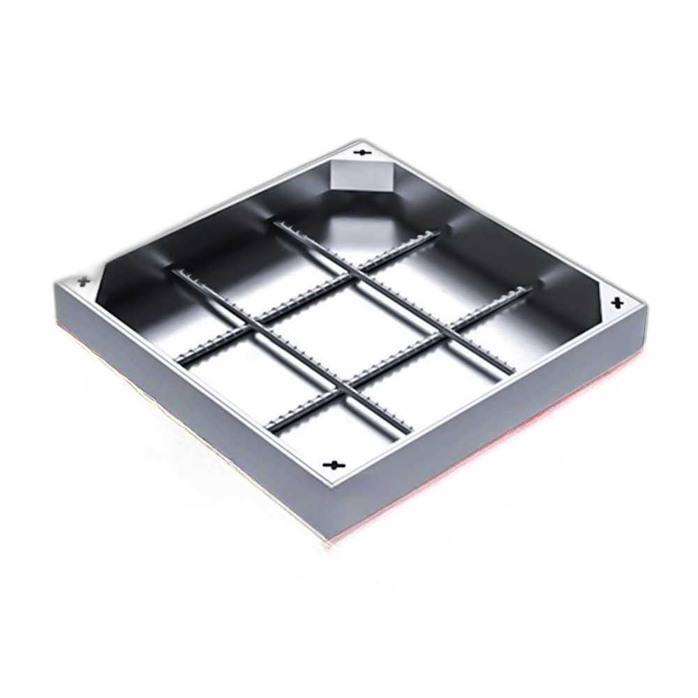정화조뚜껑 사각 규격맨홀 덮개판 배수로 멘홀 하수구 500x500mm 80mm 3mm - 상품 이미지
