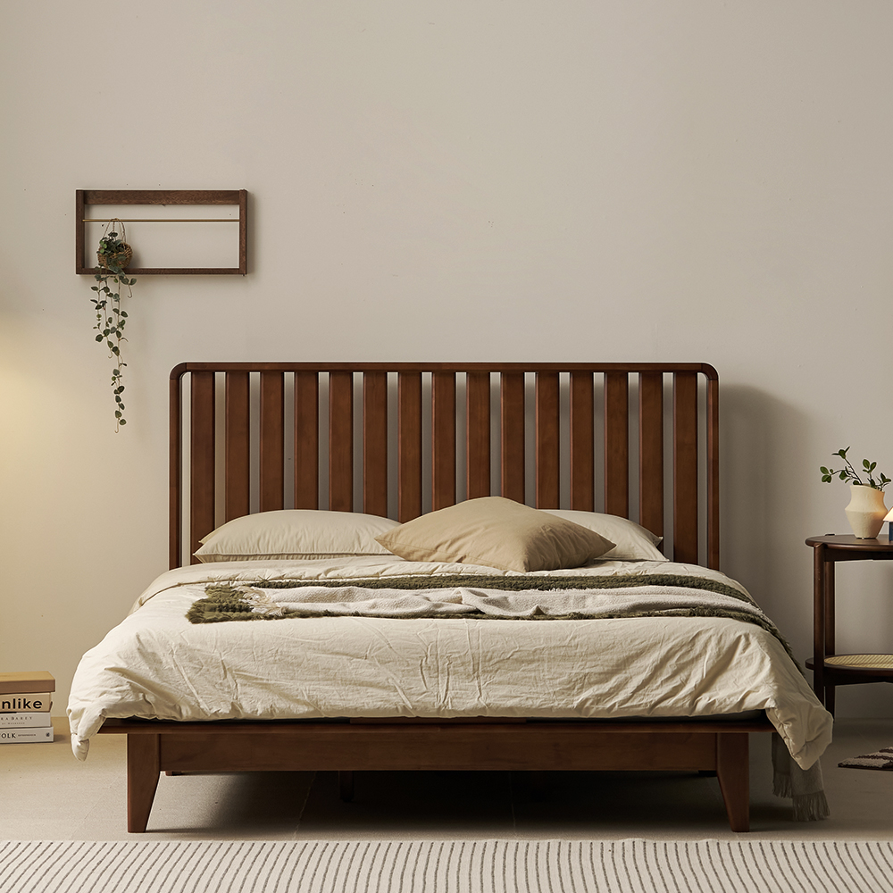 캐논 평상형 통깔판 원목 침대 프레임 퀸 Q