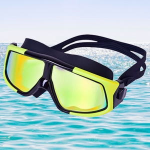 아로아 고급형 입체 잠수경(옐로우-블랙)스노쿨링안경 - 상품 이미지