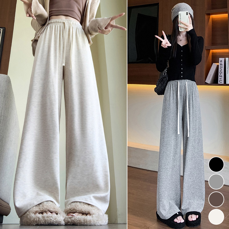 여성 와일드팬츠 부드러운 체형커버 날씬해보이는바지 - 상품 이미지