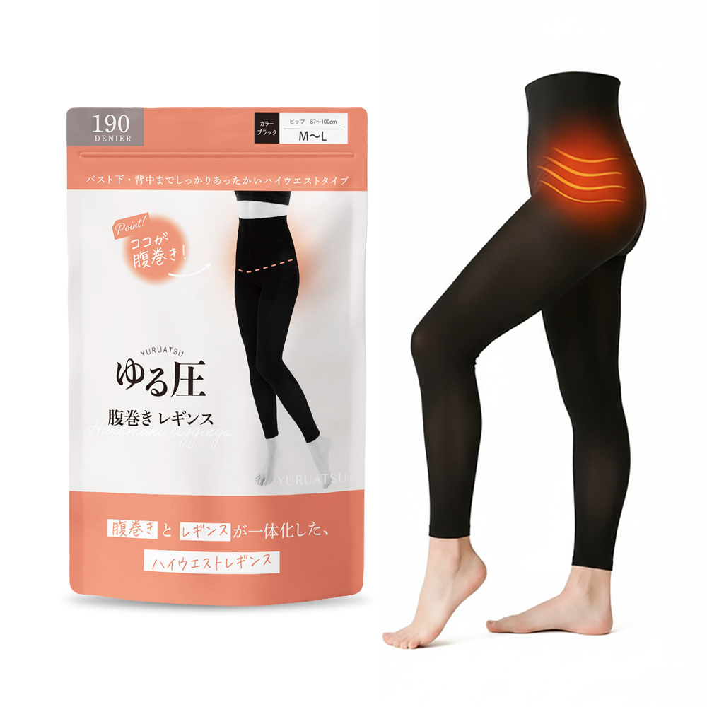 일본 직수입 190데니아 복대형 웜 레깅스 - 상세 이미지 4