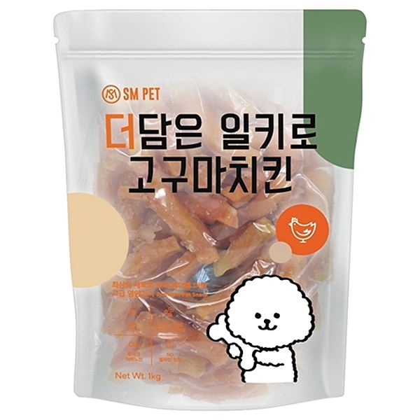 더담은 고구마치킨 일키로 1kg 맛있는간식 강아지간식 애견간식 애견최애 스트래스해소 - 상품 이미지