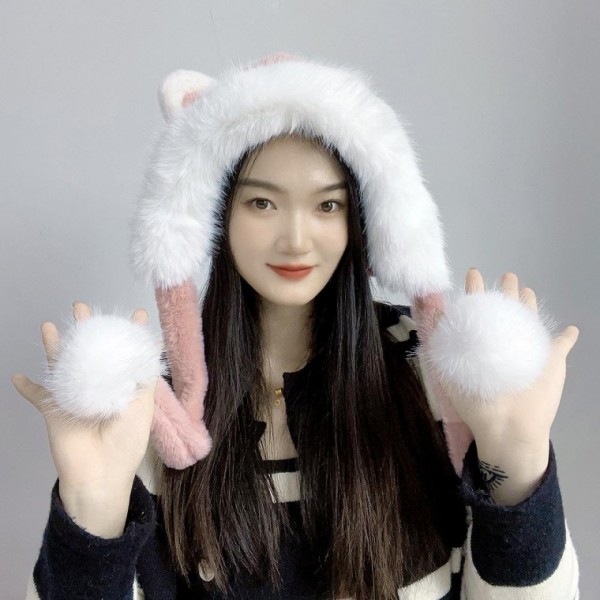 귀돌이 방울방울 곰돌이 귀덮개모자 모자 트래퍼햇 귀다리모자 털귀달이모자 방한털모자 겨울모자 - 메인 이미지