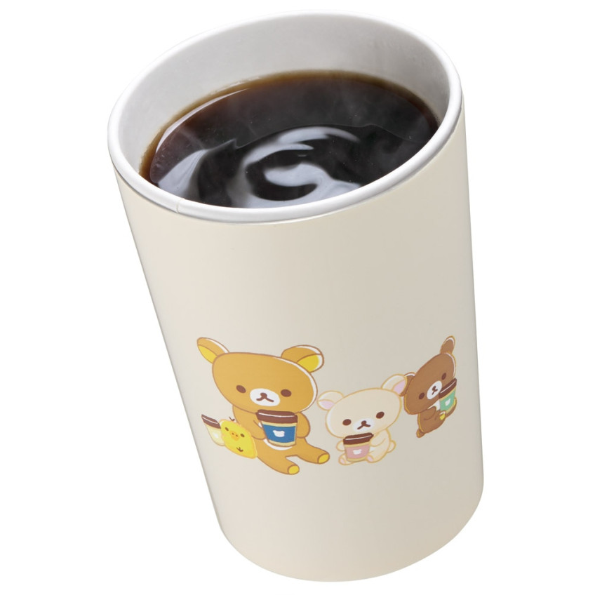 스케이터 리락쿠마 캐릭터 편의점 커피 스테인리스 텀블러 400ml STCV2 - 주방·식기 - 하카타몰