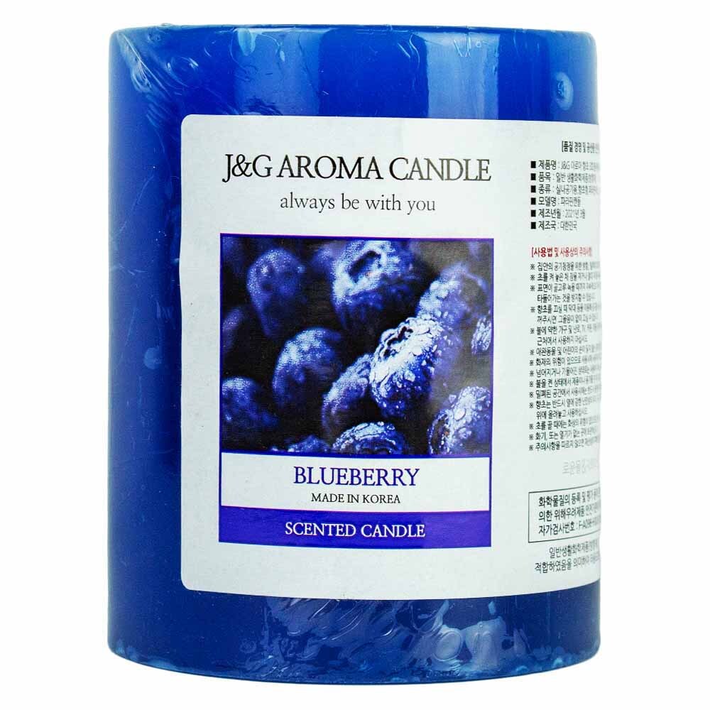 제이앤지 아로마 향초 3호 400g-블루베리 - 상품 이미지