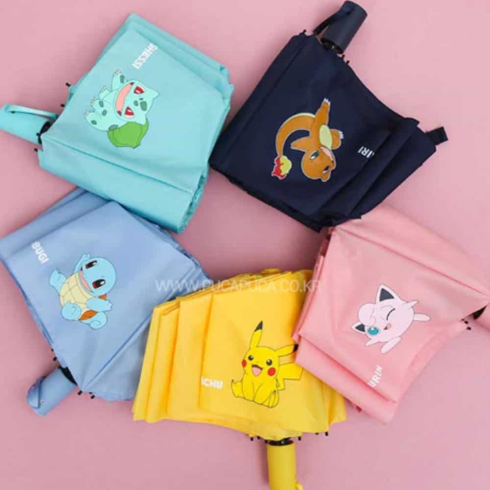 3단 완전 자동우산 선물용우산 피카츄자동우산 - 상품 이미지