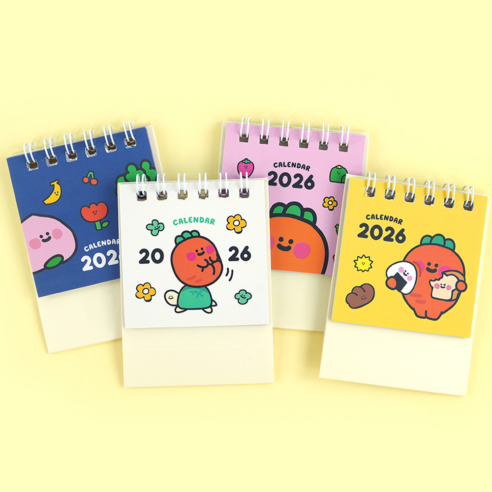 2026 당근친구들 쪼꼬미 미니달력 (20개) - 상세 이미지 4