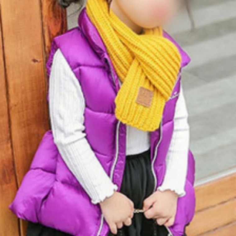 13색 쁘띠 목도리 니트머플러 아동목도리 아동넥워머 대량주문 단체 선물 행사 이벤트 연말 교회 - 메인 이미지