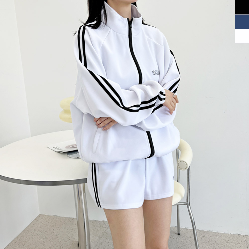 ACC SF1029W 여자 투라인 트랙 집업 트레이닝 자켓 - 상품 이미지