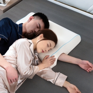 2인용 메모리폼 커플 팔베개 왼팔 옆잠베개 - 상품 이미지