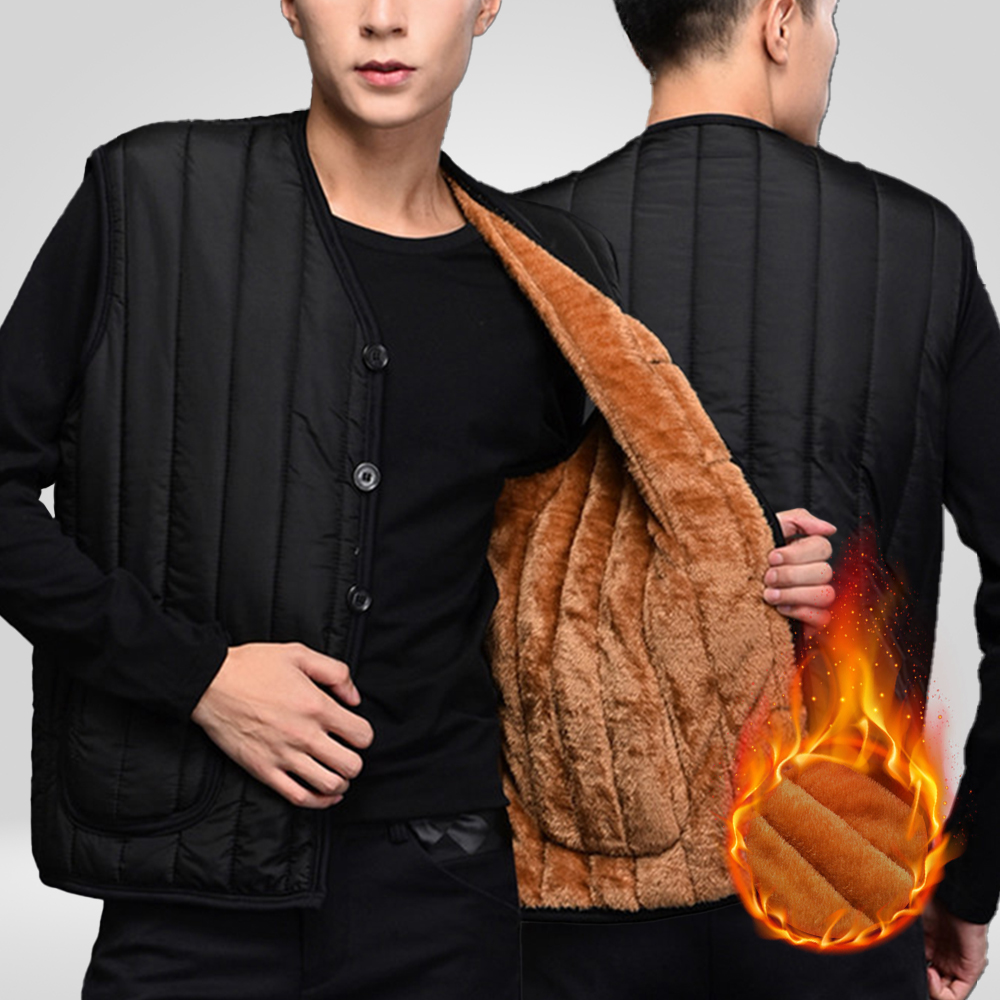 도톰 보온 안감 방한 깔깔이 융털조끼 (2color/2size) - 상품 이미지
