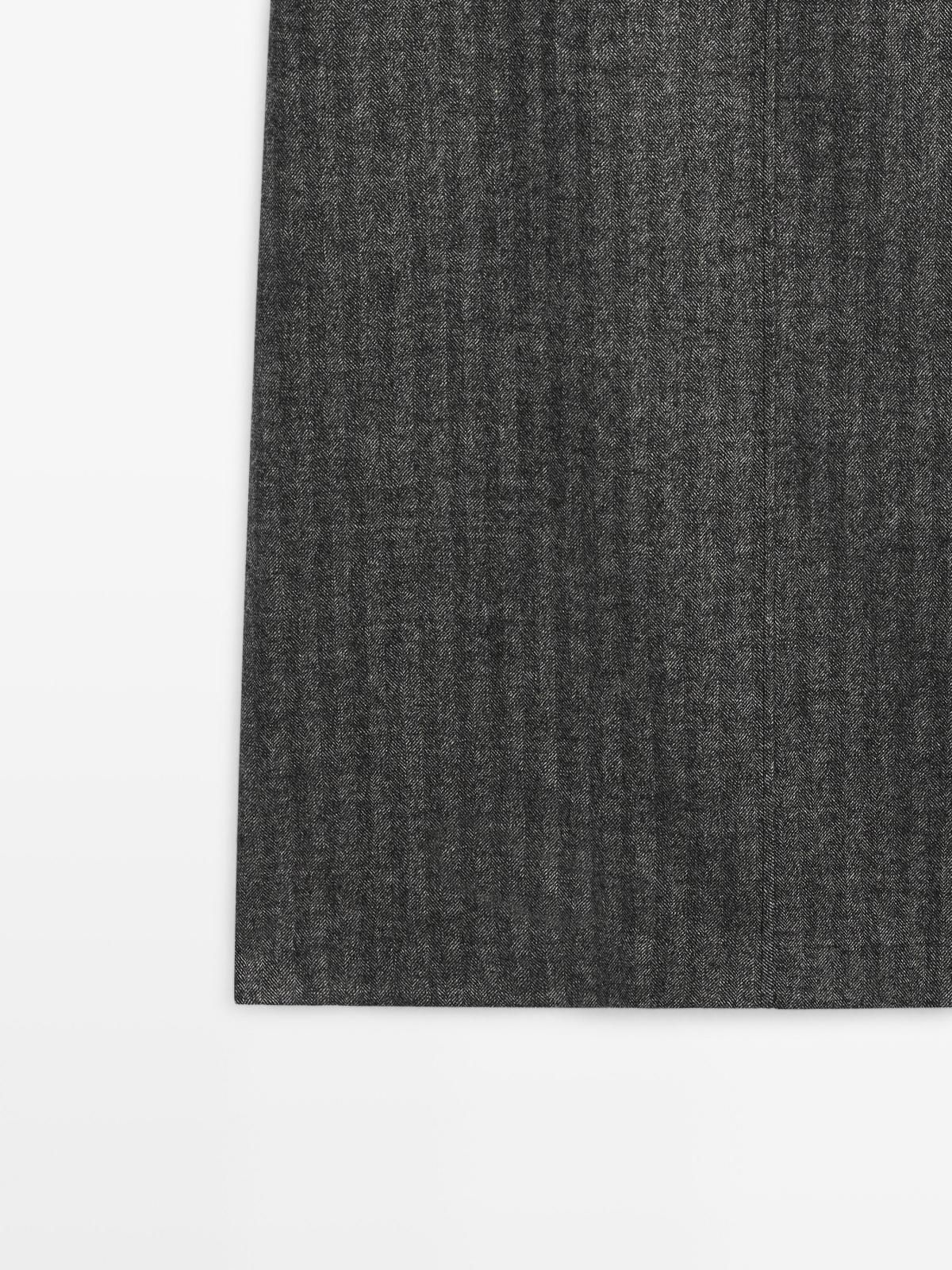 마시모두띠 슬림핏 스트랩 미디 원피스 6603/506 CHARCOAL 이미지 7