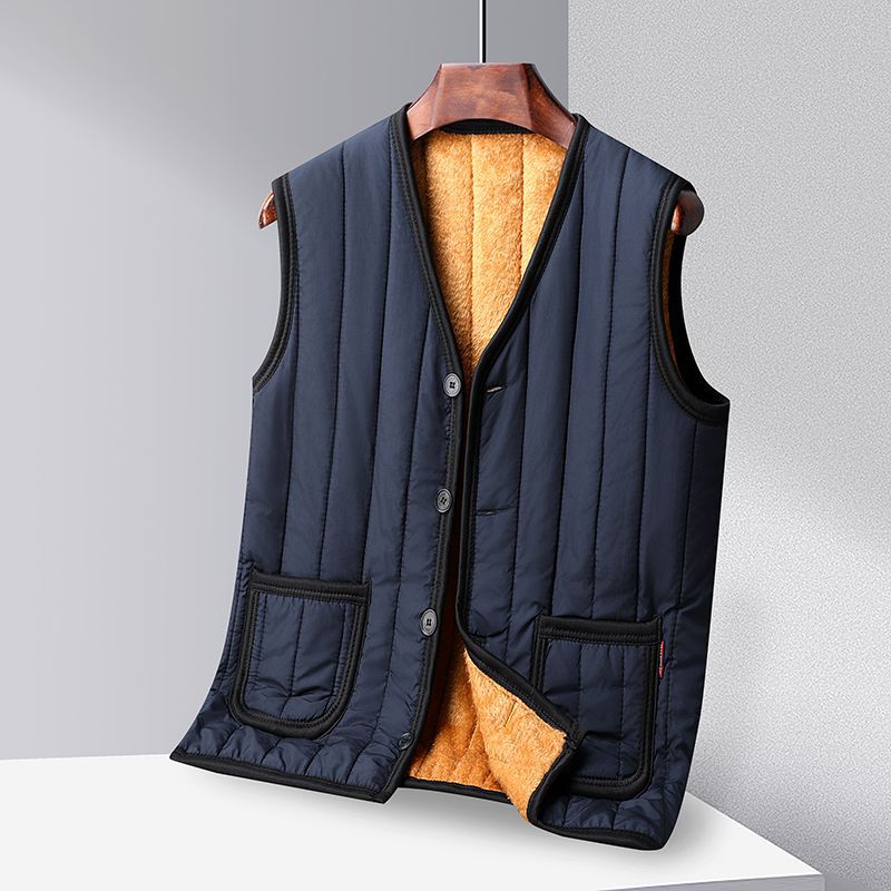도톰 보온 안감 방한 깔깔이 융털조끼 (2color/2size) - 상세 이미지 2