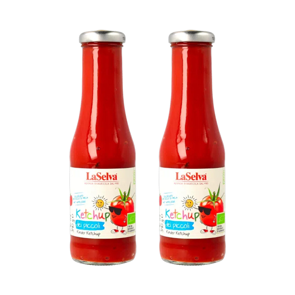 라셀바 이탈리아 100% 무설탕 유기농 어린이 토마토 케첩 340g, 2개 - 상품 이미지