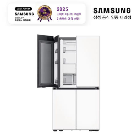 삼성 비스포크 AI 하이브리드 4도어 키친핏 푸드쇼케이스 633L RM70F64M2X