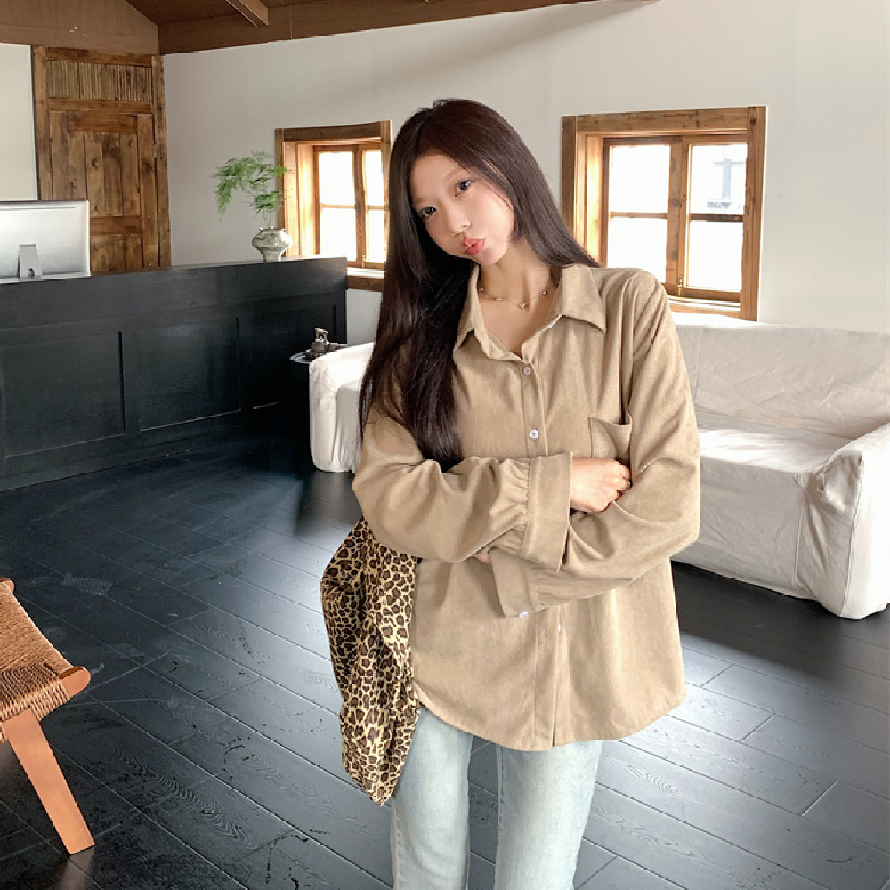 데일리 루즈핏 코듀로이 골덴 셔츠 AL_T193 - 상품 이미지