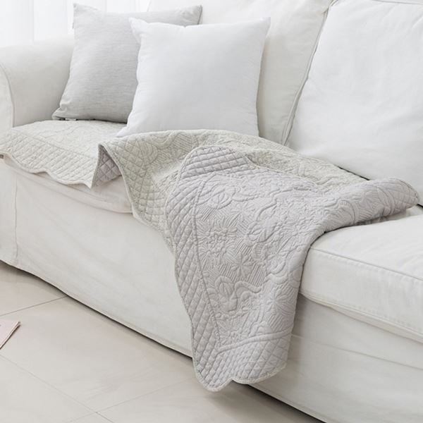 스티브 패드 아이보리 3단 BEDCOVER 쇼파 워싱 순면 - 상품 이미지