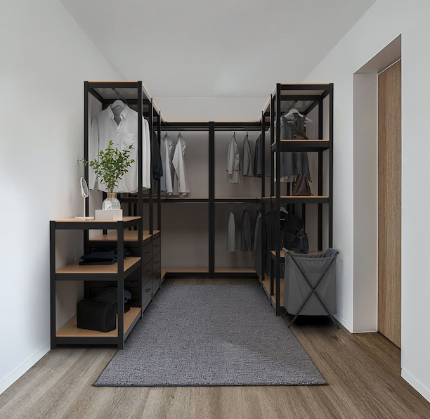 시스템행거 스탠드 옷걸이 드레스룸 철제 옷장 400400900 3단 2행거