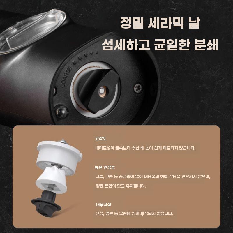 전동 후추 그라인더 자동 분쇄기 블랙화이트 후추 해염 - 상세 이미지 5