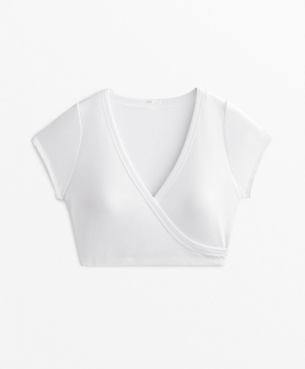 오이쇼 쿨터치 모달 크로스오버 브라탑 민소매 티셔츠 0036/058 WHITE - 상품 이미지