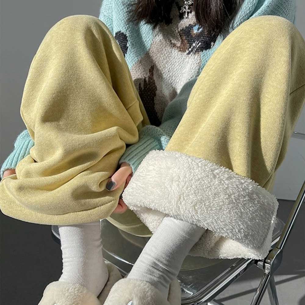 기모 내피 와이드핏 밴딩 팬츠 NM-0260 - 상품 이미지