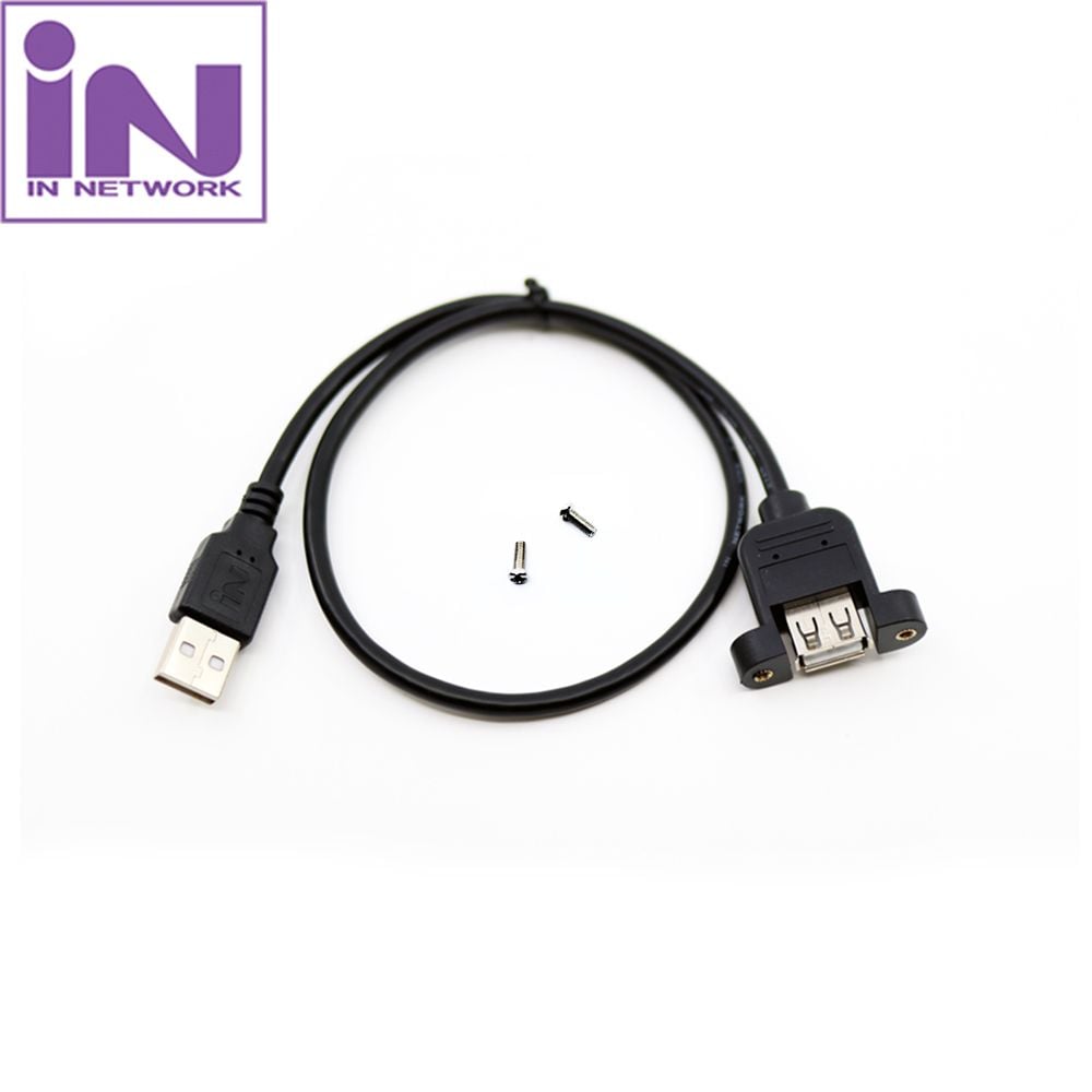 판넬형 USB2.0 AM-AF 연장 케이블 2M USB포트 - 상품 이미지