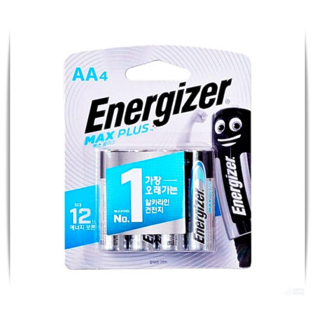 [앤츠런협력사]에너자이저 맥스 플러스 AA 4개입 강력배터리 알카라인 대용량 48개 앤츠런3