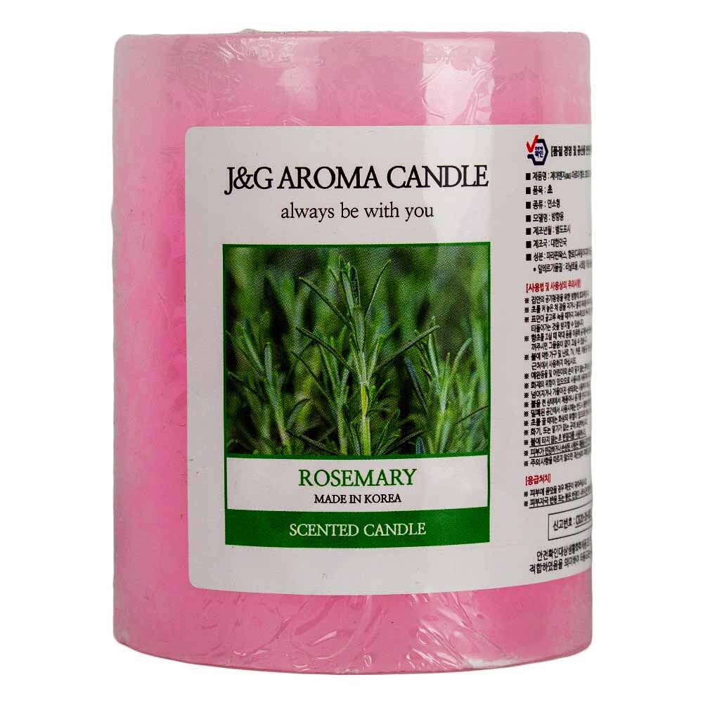 제이앤지 아로마 향초 3호 400g-로즈마리 - 상품 이미지