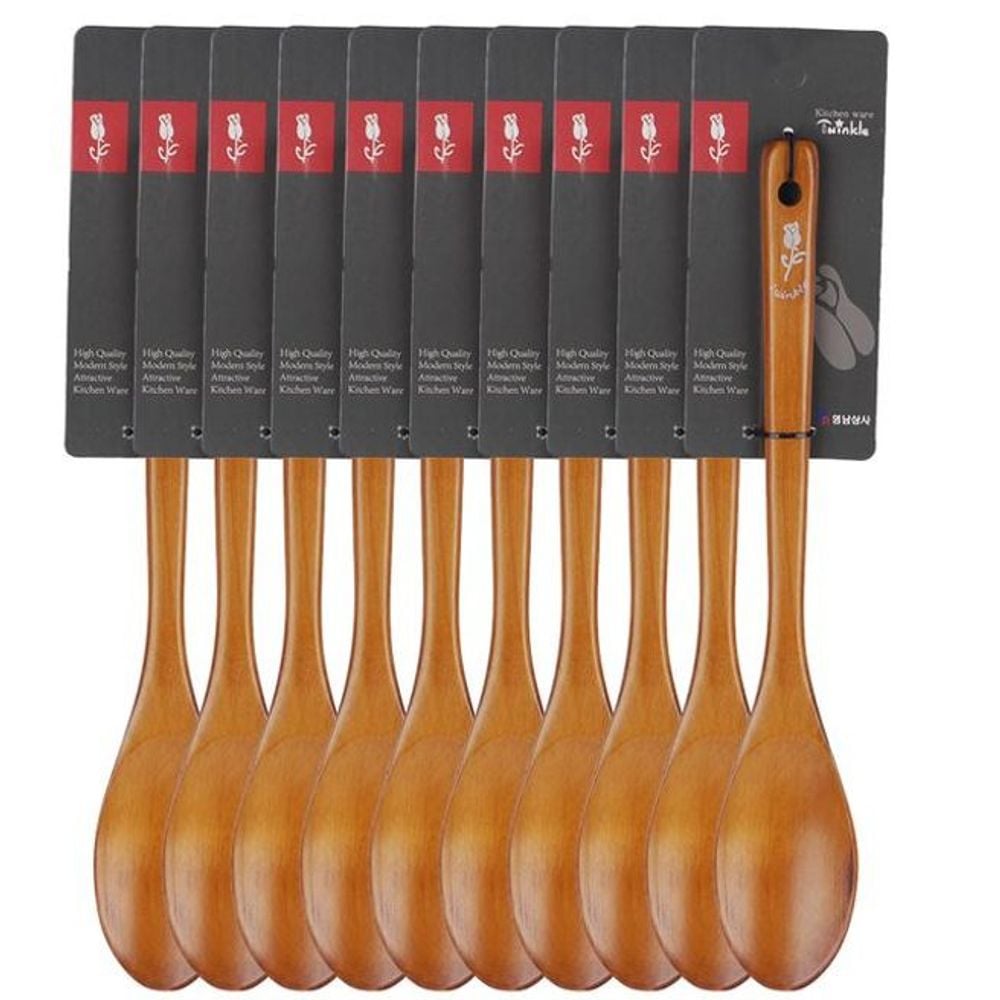 옻칠 고급 볶음 스푼 10개 set - 메인 이미지