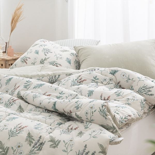 Q BEDCOVER 이불 플로럴 차렵 - 메인 이미지