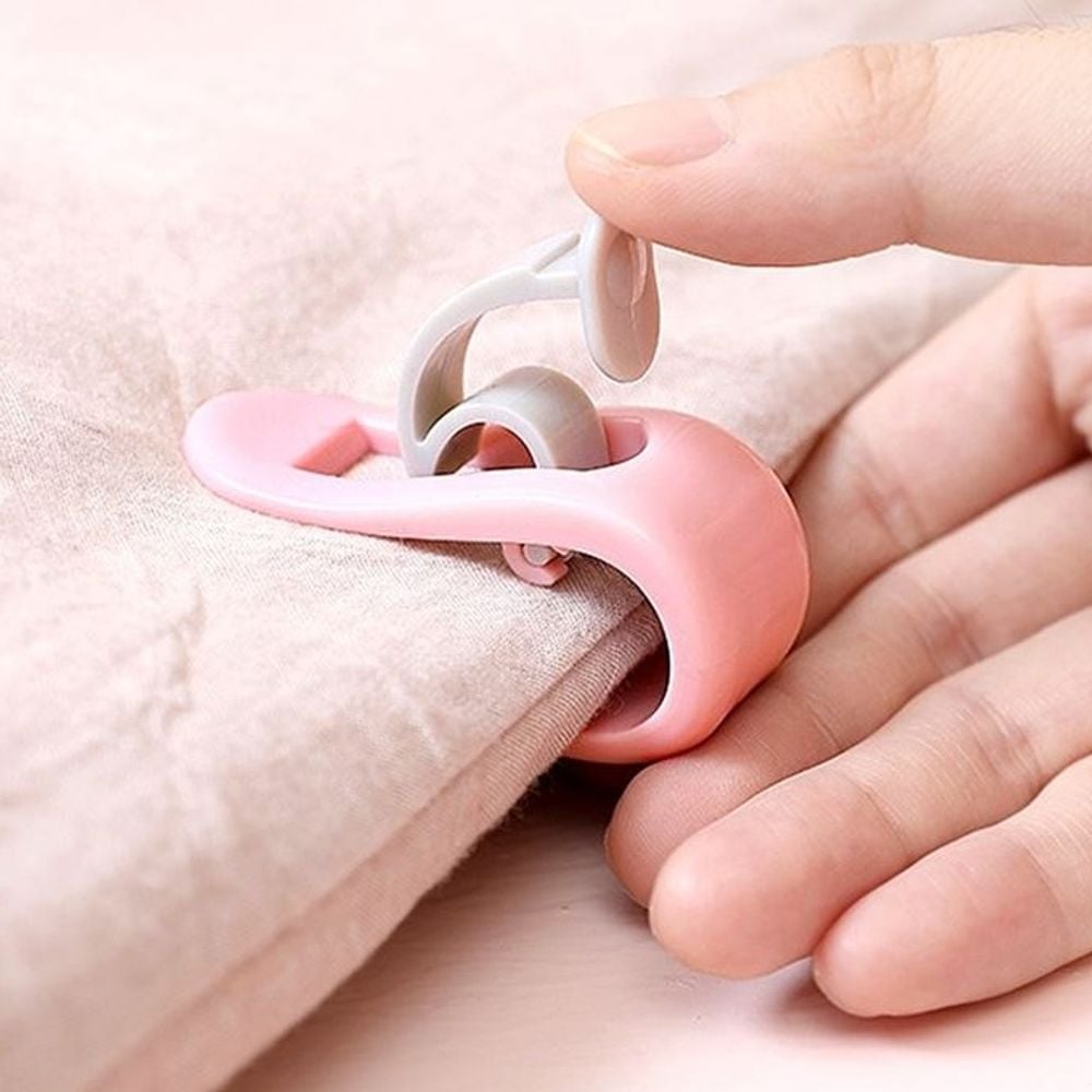 침대 커버 시트 밀림방지 이불 원터치 고정핀 클립 - 상품 이미지