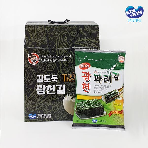 전장김 광천김 조미김 2호 선물세트 김도둑 김앤김 - 상품 이미지