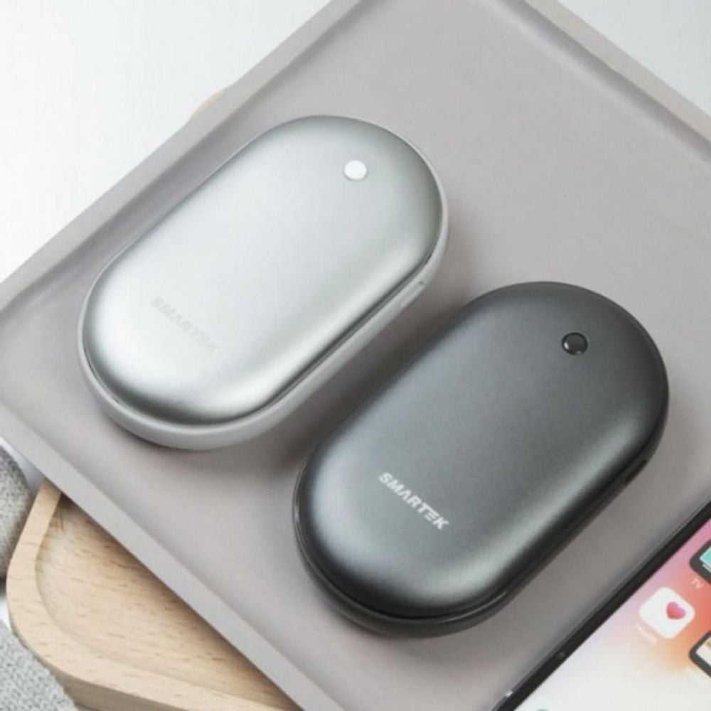 스마트 핫팩 충전식 손난로 보조배터리 3000mAh 홍보용 발 발바닥 판촉물 붙이는 대량 파우치 핫팩 - 상품 이미지