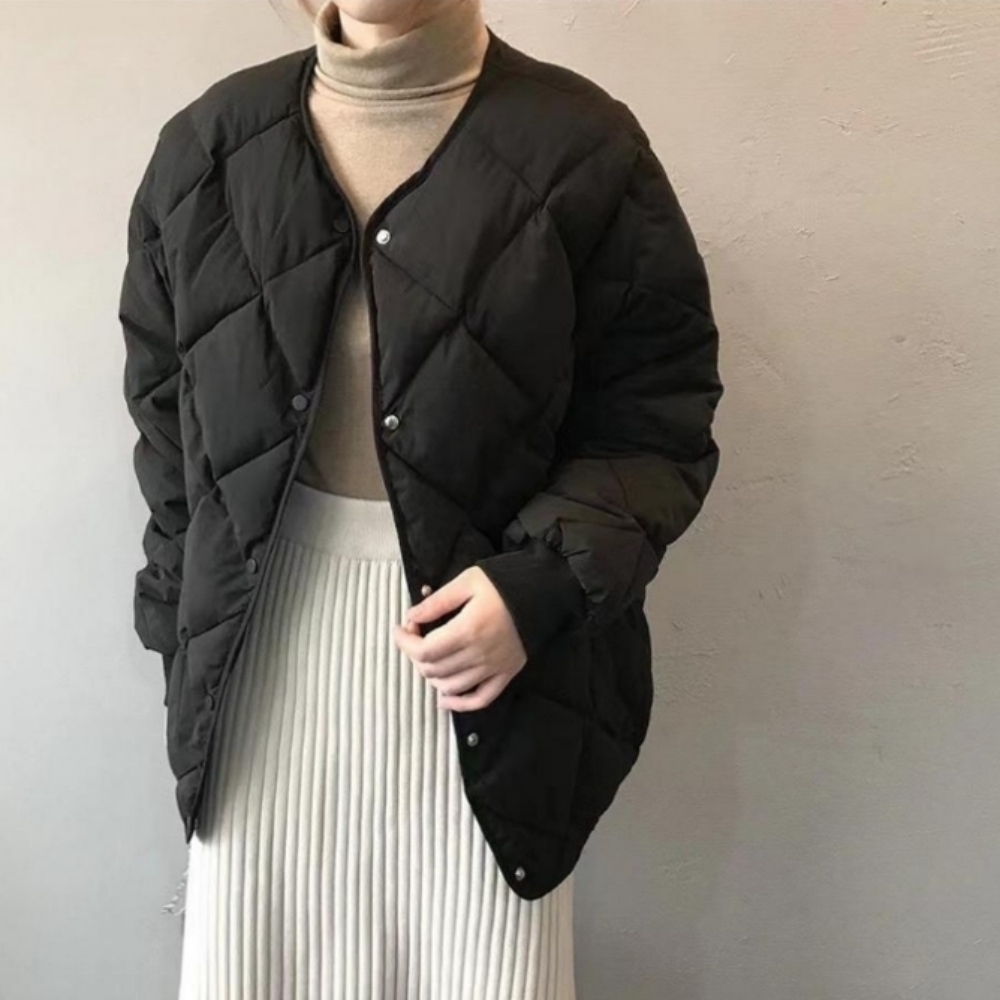 퀼팅 누빔 패딩 간절기 보온 경량패딩 - 상세 이미지 2