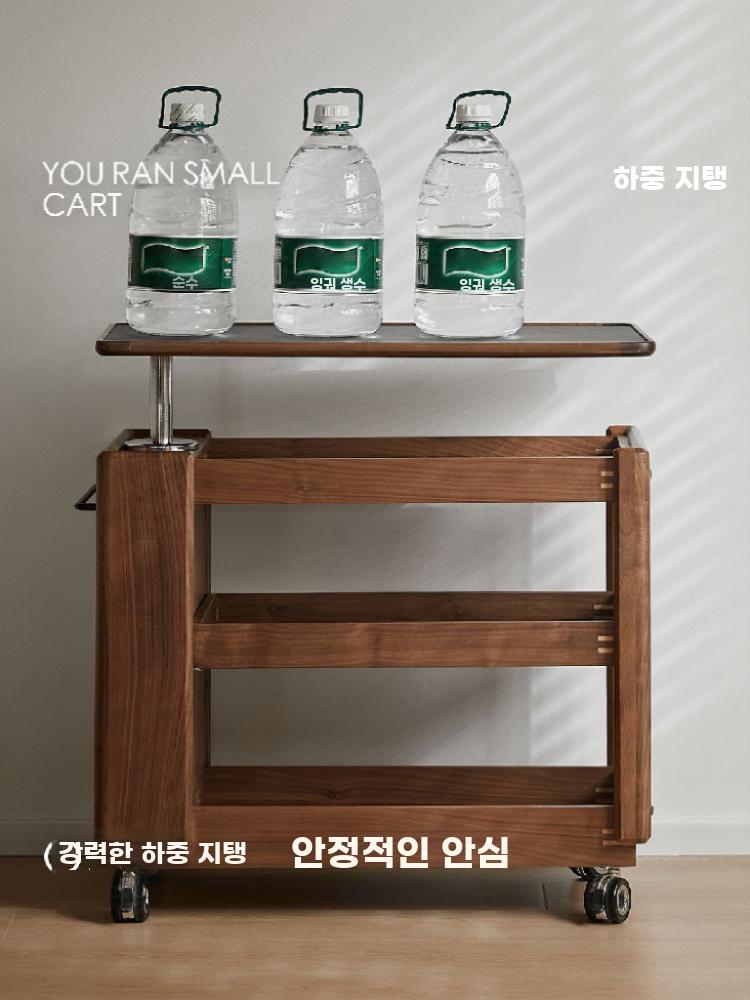 승강형 소파 사이드테이블 타원형 스톤 상판 침대용 미니 - 상세 이미지 5