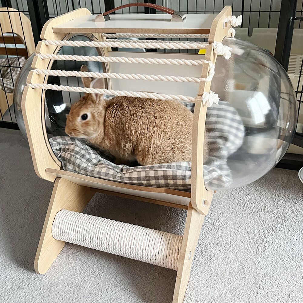 고양이숨숨집 원목 캡슐 고양이 쉼터 고양이하우스 - 상세 이미지 2