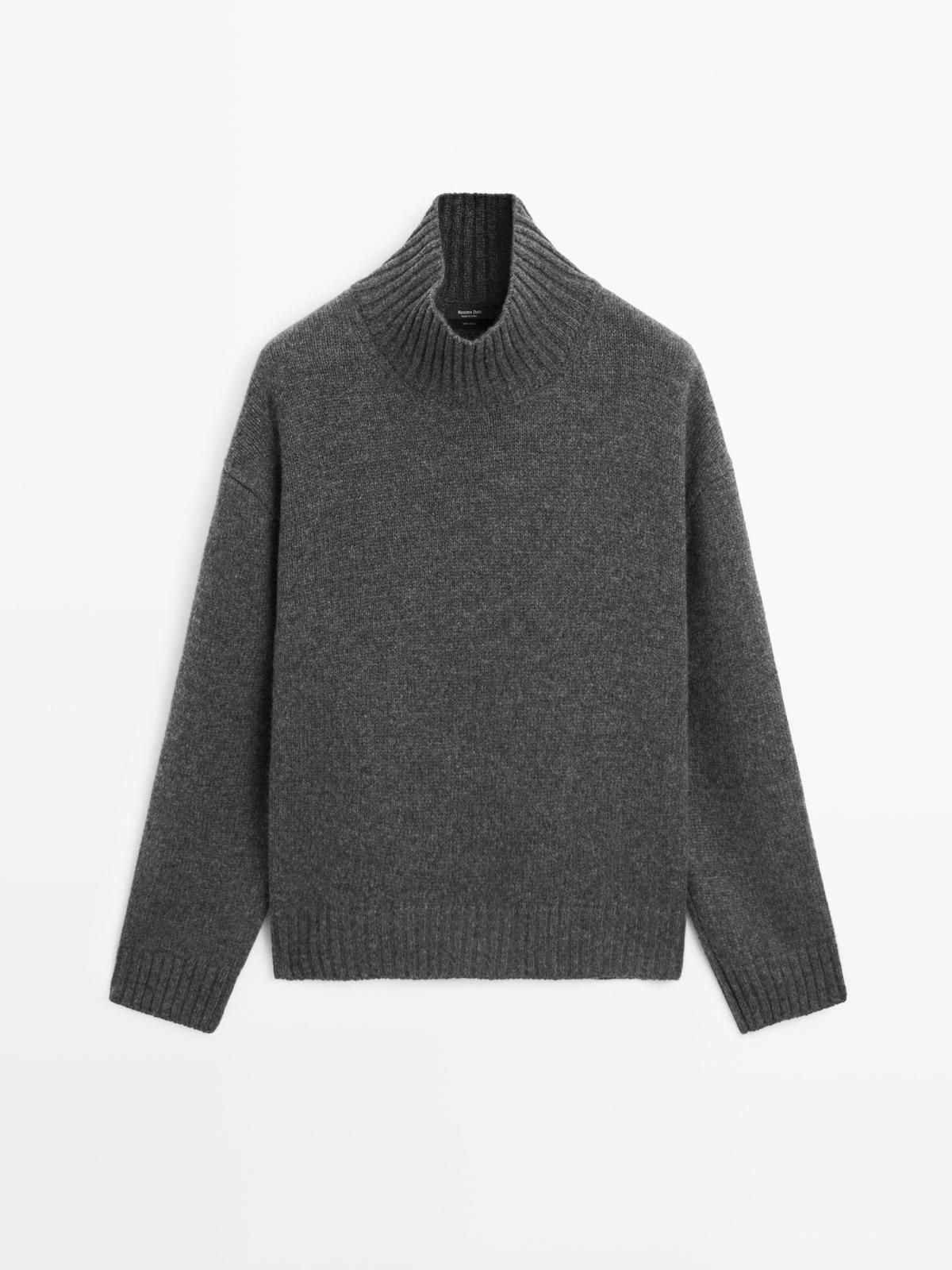 마시모두띠 프리미엄 울 하이넥 니트 스웨터 5788/593 ANTHRACITE GREY - 상품 이미지