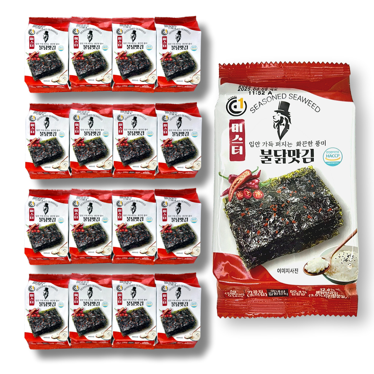 맛있게 맵고 고소한 불닭맛 미스터김 40봉 - 메인 이미지