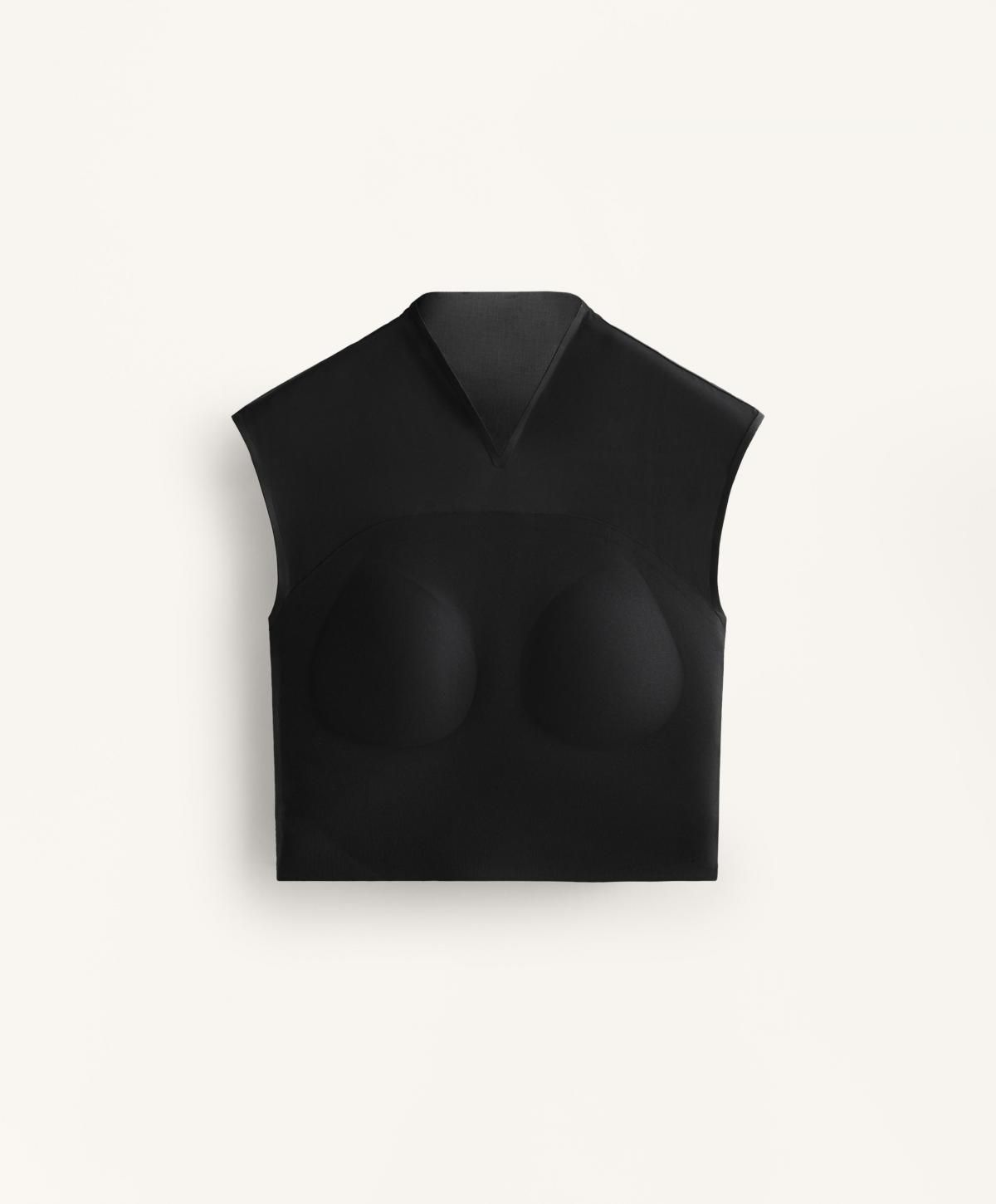 오이쇼 테크니컬 메쉬 브이넥 민소매 탑 3725/822 BLACK - 상품 이미지