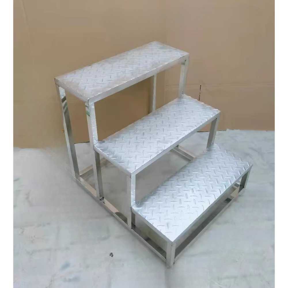 알루미늄 계단 디딤대 발판 작업 철계단 경량 긴 안전 45x40cm 2단 - 상품 이미지