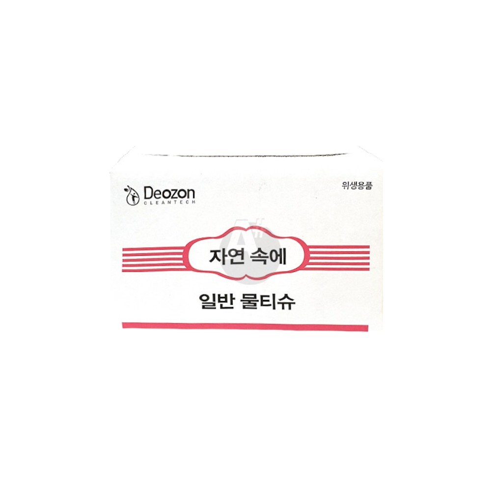 자연속에 업소용 위생 물티슈 일반 400매 식당 가게 일회용물티슈 - 상품 이미지
